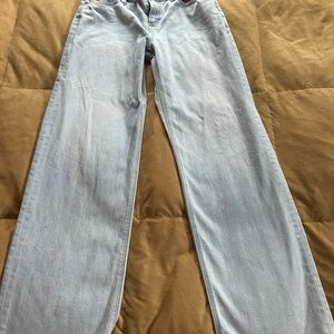American Eagle Outfitters Light Blue Wide Leg Jeans